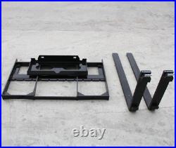 FREE SHIP 40 Skid Steer Pallet Fork Attachment 37 Blades Heavy Duty 4000lbs