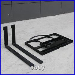 FREE SHIP 40 Skid Steer Pallet Fork Attachment 37 Blades Heavy Duty 4000lbs