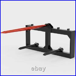 FREE SHIP 49 Hay Spear Bale Spears Skid Steer Loader Tractor Attachment 3000lbs