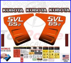 Fits KUBOTA SVL65-2 Decal Kit Skid Steer / safety decals /3M VINYL/FREE SHIPPING
