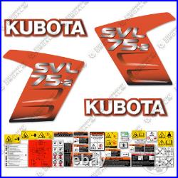 Fits Kubota SVL 75-2 Decal Kit Skid Steer Replacement Decals 7 YEAR 3M VINYL