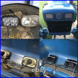 For Case Skid Steer Loader SR130B SR150B SR200B SR220B 4pcs LED Flood Headlight