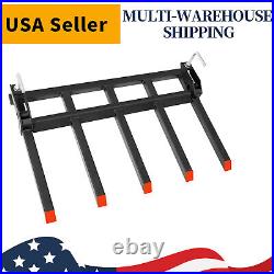 Fork Clamp-On Debris Forks To 48 Bucket Skid Steers 2500 LBS for Lawn Tractors