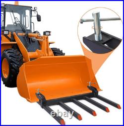 GARVEE Clamp-On Pallet Forks 42 Heavy Duty Skid Steer Tractor New