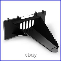 Garvee Stump Bucket for Skid Steer Quick Tach Serrated Blade Tree Root Removal