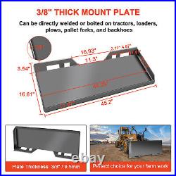 Ginkman 3-Size Skid Steer Mount Plate Compatible with Bobcat & Kubota tractors