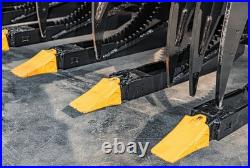 Grapple Attachment For Bobcat Skid Steer 72 Root Rake Grapple with 8 Teeth