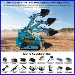 Grapple Feed Grapple 28 In Mini Skid Steer Track Loader Attachment Free Shipping