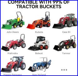 HEAVY DUTY Tractor and Skid Steer Clamp on Pallet Forks for Bucket Quick Attach HEAVY DUTY Tractor and Skid Steer Clamp on Pallet Forks for Bucket Quick Attach