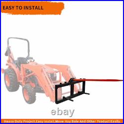 Hay Bale Moving Skid Steer Tractor Loader Quick Tach Attachment 2000 LBS Steel