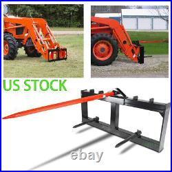 thumbnail image 2 of Heavy Duty 3000lb Quick Tach Hay Bale Spear For Tractor Or Skid Steer – Single Tine 2 of 5