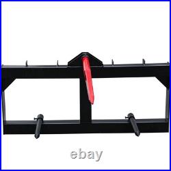 Hay Bale Spear Skid Steer Tractor Loader Quick Tach Attachment Moving Hay Bale