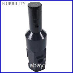 Heavy Duty 2 Female Hex to 2 Male Round Auger Adapter for Skid Steer