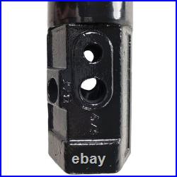 Heavy Duty 2 Female Hex to 2 Male Round Auger Adapter for Skid Steer
