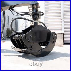 Heavy-Duty 360°ROTATING Log Grapple Hydraulic For BOBCAT Skid Steer Grabber Clip