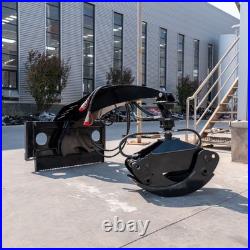 Heavy-Duty 360°ROTATING Log Grapple Hydraulic For BOBCAT Skid Steer Grabber Clip