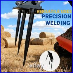 Heavy Duty 39.37 Inch Width Hay Spear Attachment For Skid Steer Loader Free Ship