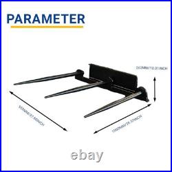 Heavy Duty 39.37 Inch Width Hay Spear Attachment For Skid Steer Loader Free Ship