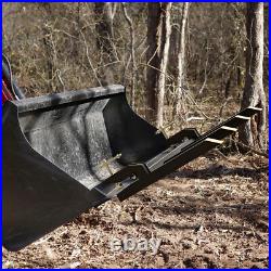 Heavy Duty 42 Clamp-On Debris Fork for Skid Steers & Tractors 2500 LBS Capacity