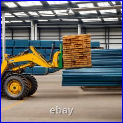 Heavy Duty 45 Pallet Fork Frame 4000 LBS for Skid Steer Tractor Green Steel