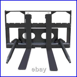 Heavy Duty 4-Tine Pallet Fork Quick Hitch Skid Steer Loader Attachment 1020mm