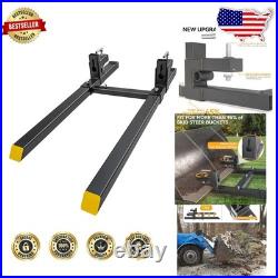 Heavy Duty 60 Tractor Forks 2000lbs Clamp-On Loaders Skid Steer Steel