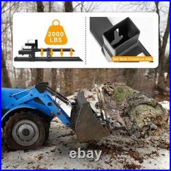Heavy Duty 60 Tractor Forks 2000lbs Clamp-On Loaders Skid Steer Steel