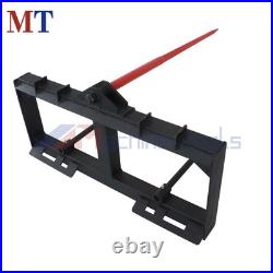 Heavy Duty Attach 49 Hay Bale Spear Skid Steer Tractor Loader Quick Tach 3000lb
