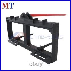 Heavy Duty Attach 49 Hay Bale Spear Skid Steer Tractor Loader Quick Tach 3000lb