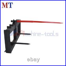 Heavy Duty Attach 49 Hay Bale Spear Skid Steer Tractor Loader Quick Tach 3000lb