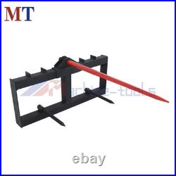 Heavy Duty Attach 49 Hay Bale Spear Skid Steer Tractor Loader Quick Tach 3000lb