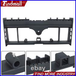 Heavy-Duty Pallet Fork Frame 4000lb With Receiver Hitch & Spear Sleeves Skid Steer