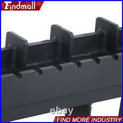 Heavy-Duty Pallet Fork Frame 4000lb With Receiver Hitch & Spear Sleeves Skid Steer