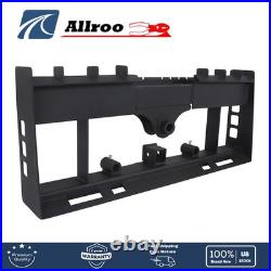 Heavy-Duty Pallet Fork Frame W Receiver Hitch & Spear Sleeves Skid Steer 2500lb