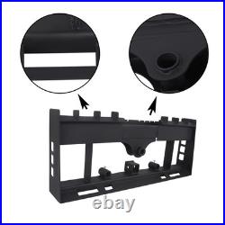 Heavy-Duty Pallet Fork Frame W Receiver Hitch & Spear Sleeves Skid Steer 2500lb