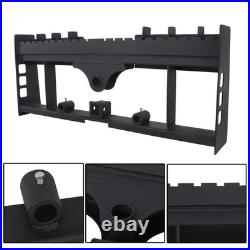 Heavy-Duty Pallet Fork Frame W Receiver Hitch & Spear Sleeves Skid Steer 2500lb