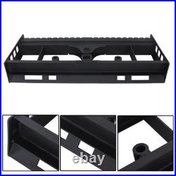 Heavy-Duty Pallet Fork Frame W Receiver Hitch & Spear Sleeves Skid Steer 2500lb