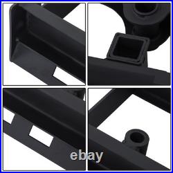 Heavy-Duty Pallet Fork Frame W Receiver Hitch & Spear Sleeves Skid Steer 2500lb