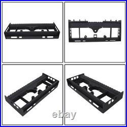 Heavy-Duty Pallet Fork Frame W Receiver Hitch & Spear Sleeves Skid Steer 2500lb