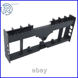 Heavy-Duty Pallet W Receiver Hitch & Spear Sleeves Skid Steer Fork Frame 4000lb