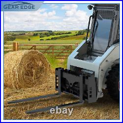Heavy Duty Skid Steer 45 Pallet Attachment Blades With Receiver Hitch 2500lbs