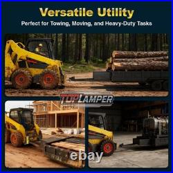 Heavy-Duty Skid Steer Hitch Attachments for Tractors Quick Attach Plate 2Towing