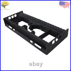 Heavy-Duty Skid Steer Pallet Fork Frame 2500LBS WithReceiver Hitch & Spear Sleeves