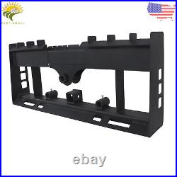 Heavy-Duty Skid Steer Pallet Fork Frame 2500LBS WithReceiver Hitch & Spear Sleeves