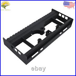 Heavy-Duty Skid Steer Pallet Fork Frame 2500LBS WithReceiver Hitch & Spear Sleeves