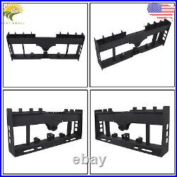 Heavy-Duty Skid Steer Pallet Fork Frame 2500LBS WithReceiver Hitch & Spear Sleeves