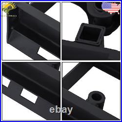 Heavy-Duty Skid Steer Pallet Fork Frame 2500LBS WithReceiver Hitch & Spear Sleeves