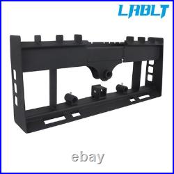 Heavy-Duty Skid Steer Pallet Fork Frame WithReceiver Hitch & Spear Sleeves 2500LBS