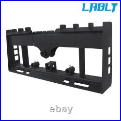 Heavy-Duty Skid Steer Pallet Fork Frame WithReceiver Hitch & Spear Sleeves 2500LBS