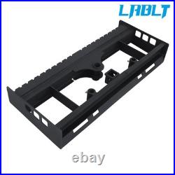 Heavy-Duty Skid Steer Pallet Fork Frame WithReceiver Hitch & Spear Sleeves 2500LBS
